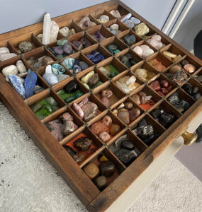 Photo: display case filled with cyrstals